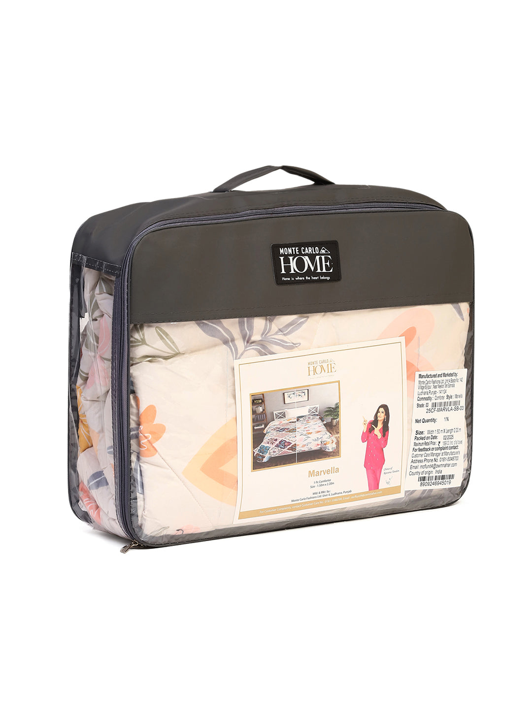 Printed Single Bed 120 GSM Comforter for AC Room - (Marvla)