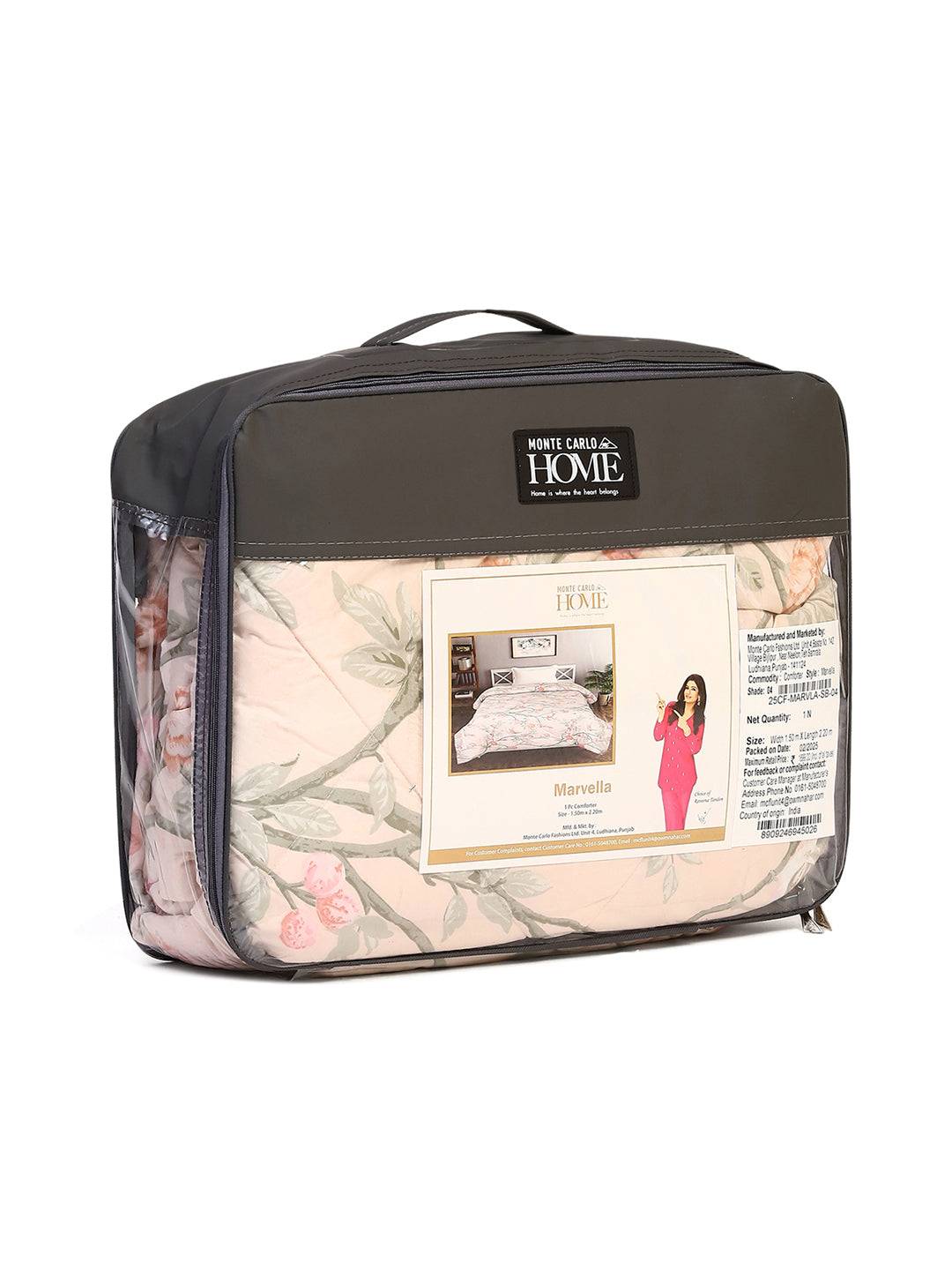 Printed Single Bed 120 GSM Comforter for AC Room - (Marvla)