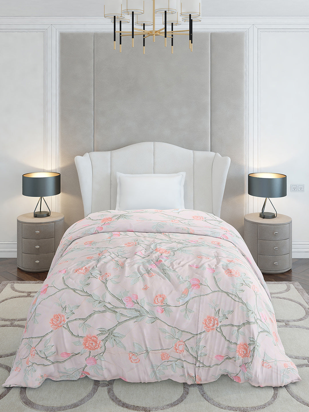 Printed Single Bed 120 GSM Comforter for AC Room - (Marvla)