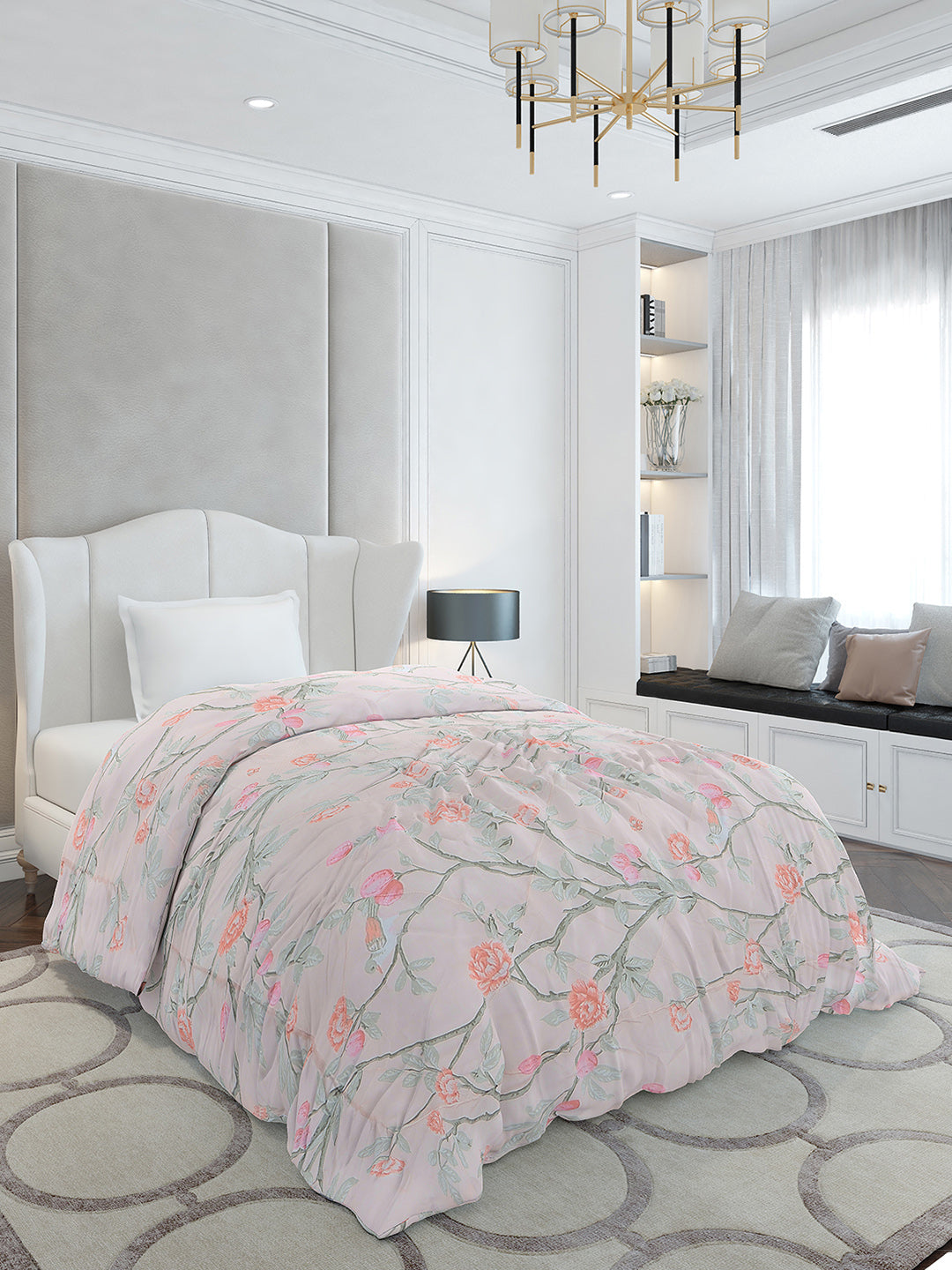 Printed Single Bed 120 GSM Comforter for AC Room - (Marvla)