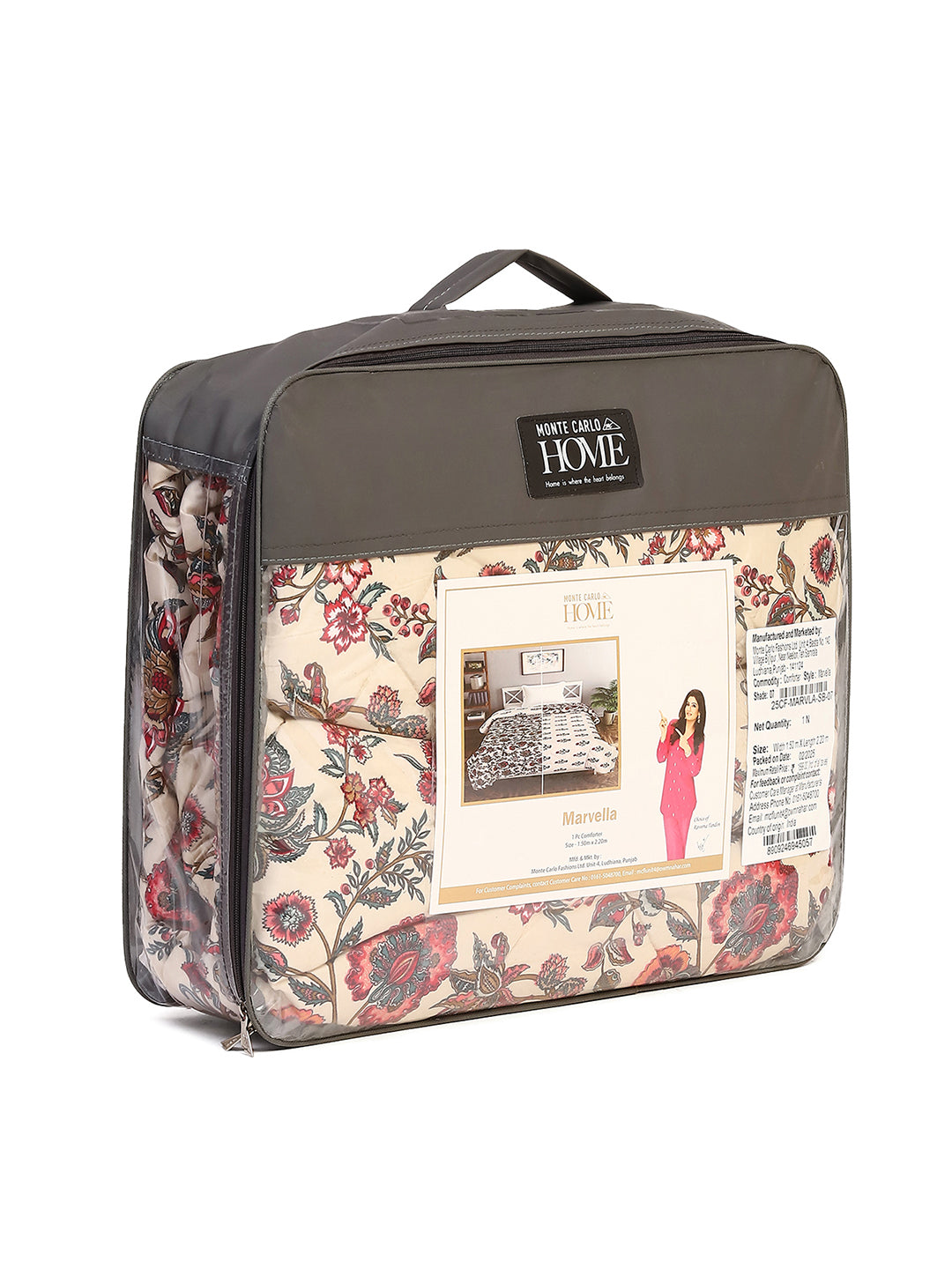 Printed Single Bed 120 GSM Comforter for AC Room - (Marvla)