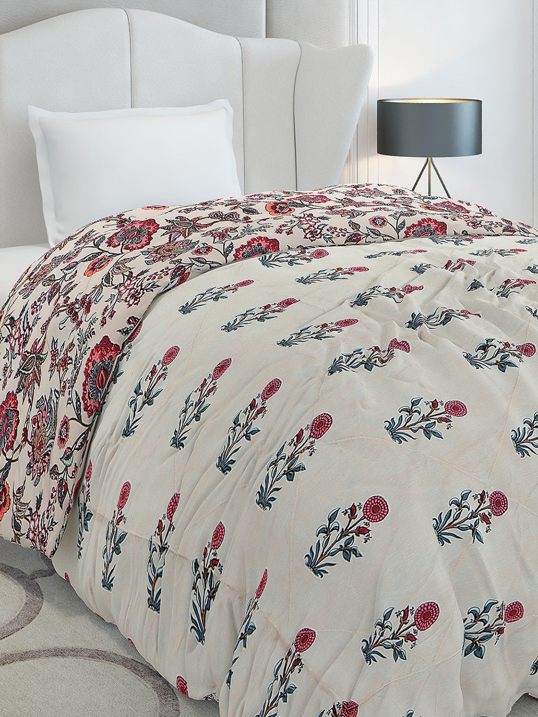 Printed Single Bed 120 GSM Comforter for AC Room - (Marvla)