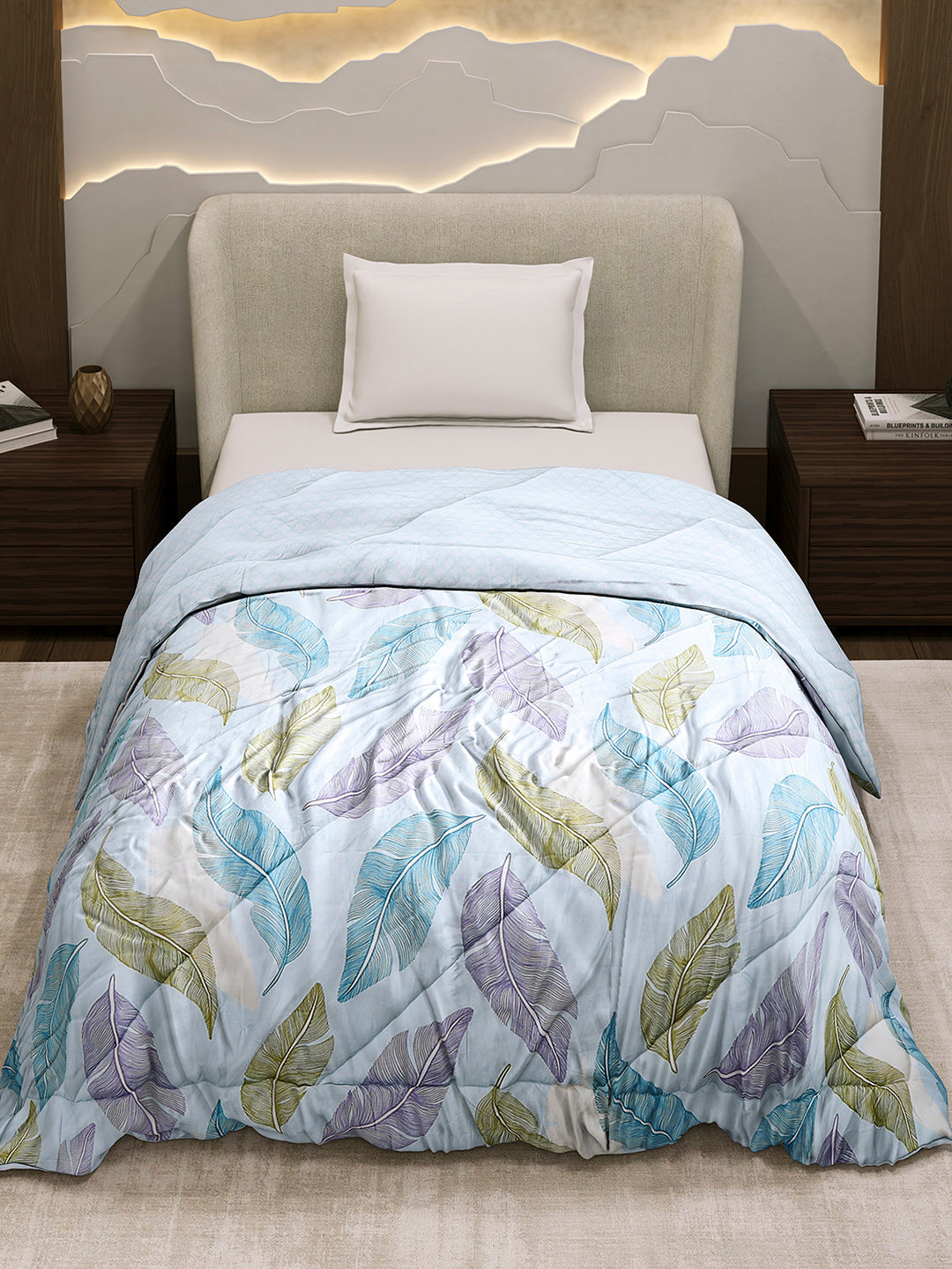 Printed Single Bed 3 Ply Comforter for AC Room - (Marvella)