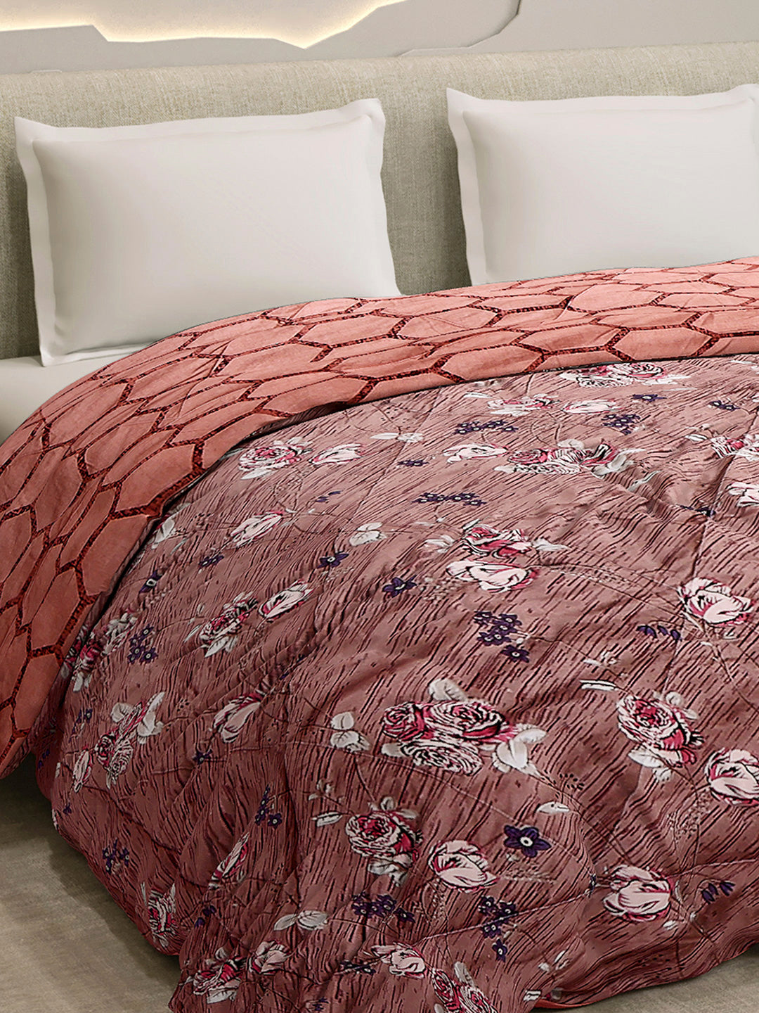 Printed Double Bed 3 Ply Comforter for AC Room - (Sanskriti)