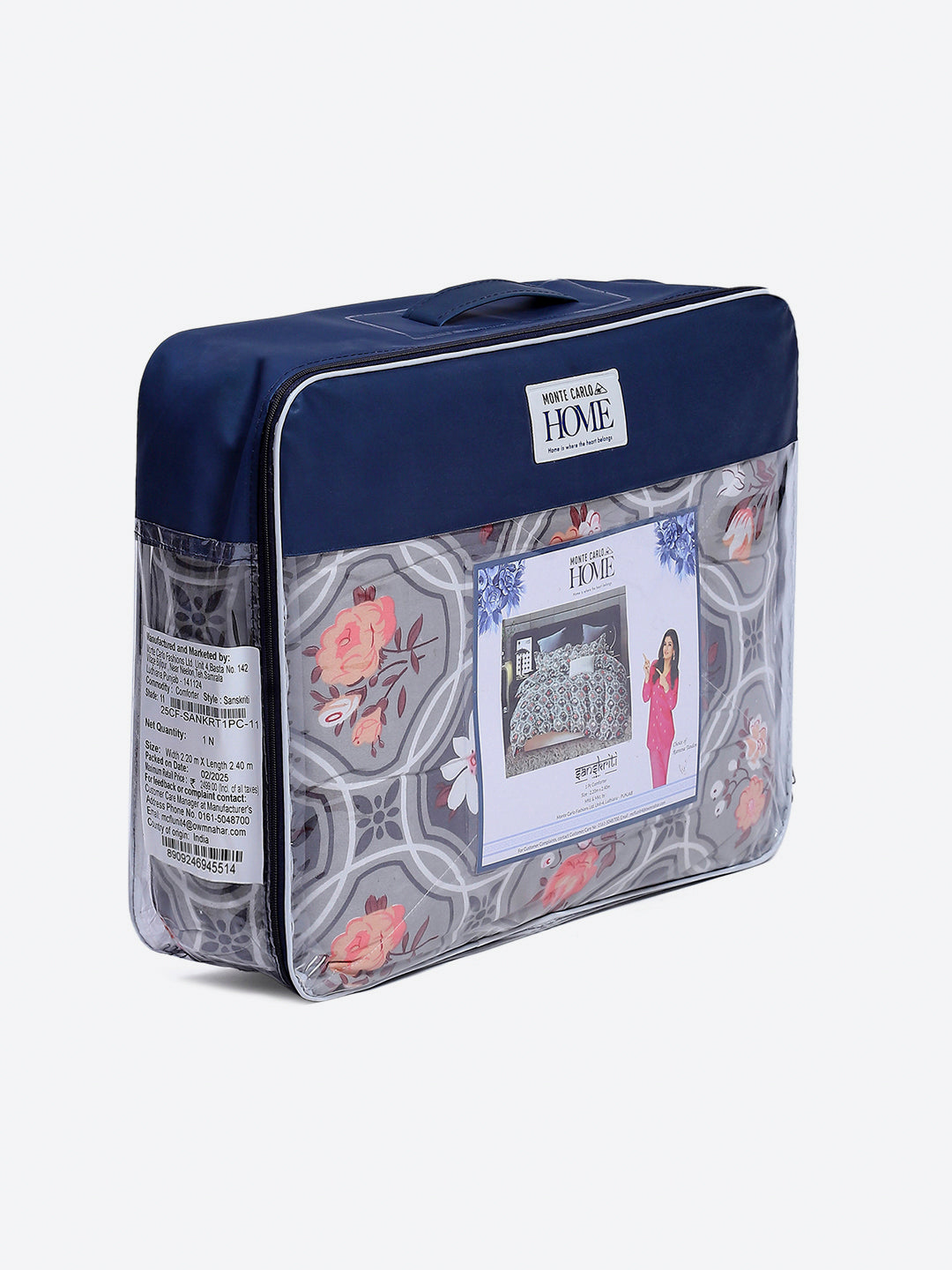 Printed Double Bed 3 Ply Comforter for AC Room - (Sanskriti)