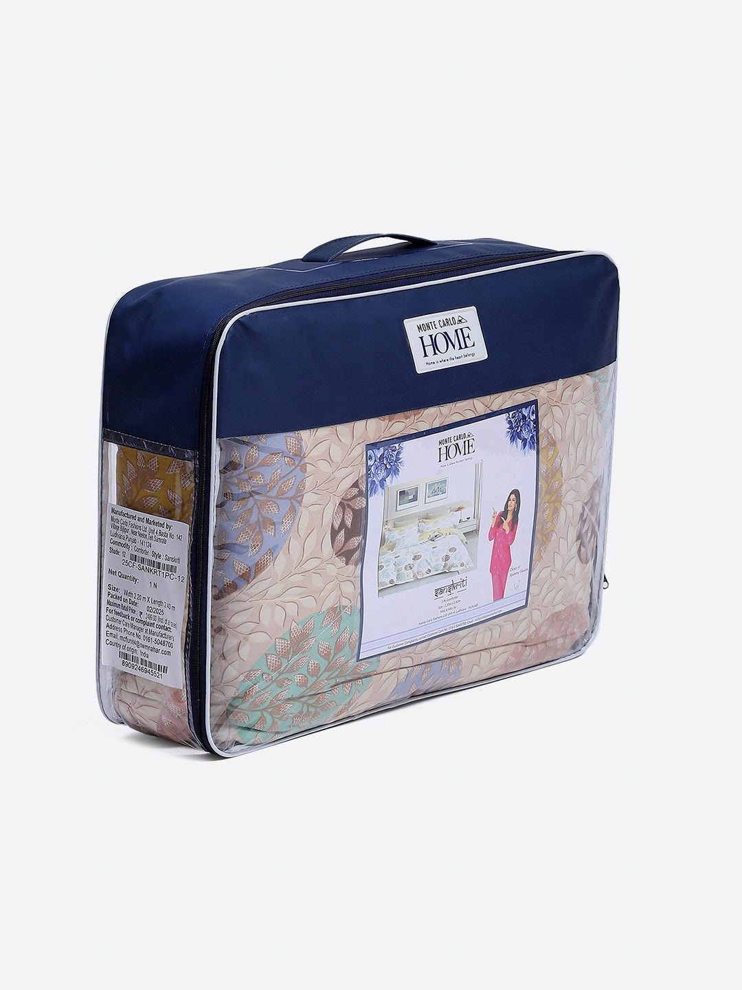 Printed Double Bed 3 Ply Comforter for AC Room - (Sanskriti)