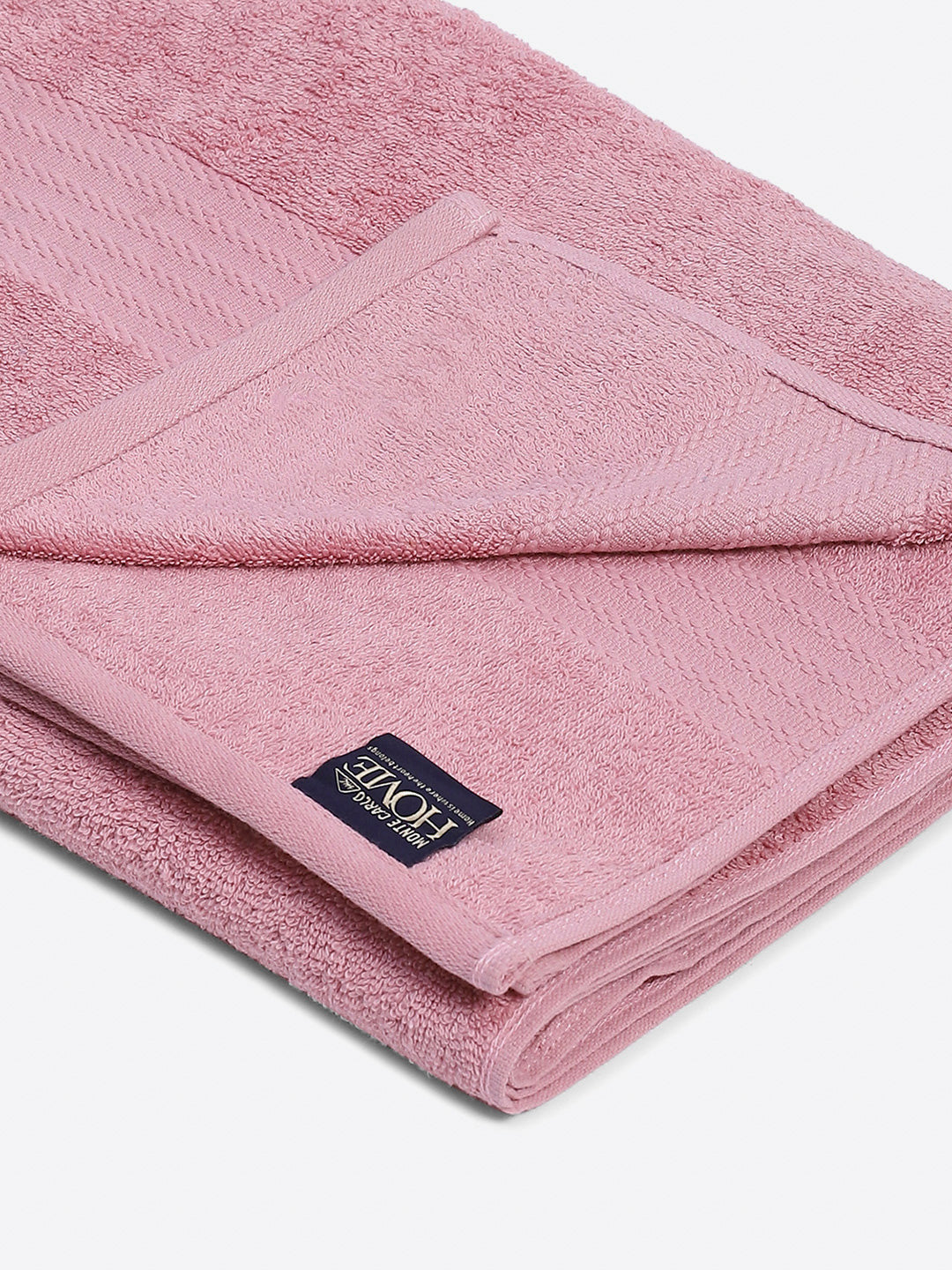 Light Pink Cotton Solid 400 GSM Car Towel (Jazz)