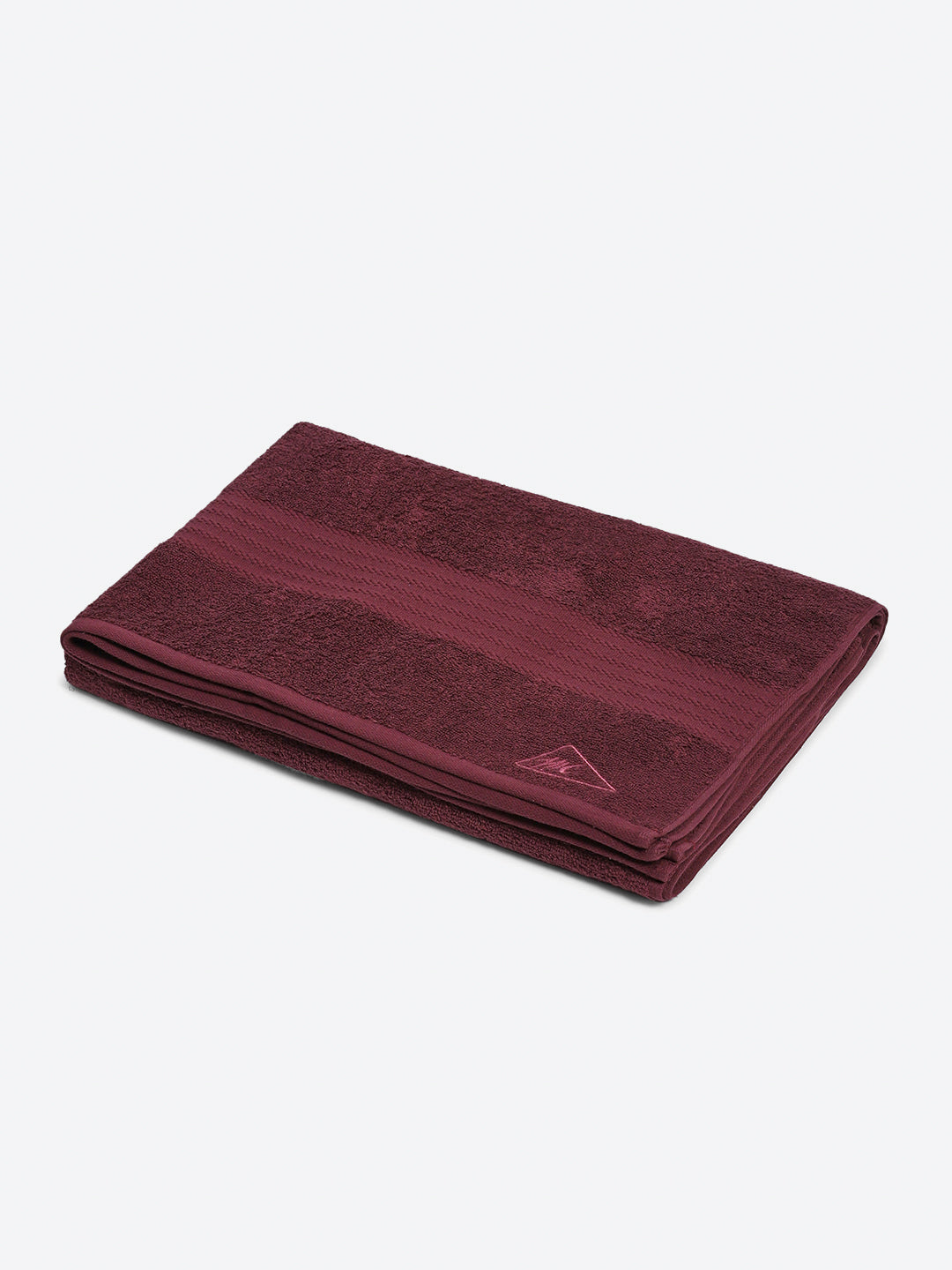 Maroon Cotton Solid 400 GSM Car Towel (Jazz)