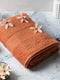 Orange Cotton Solid 400 GSM Car Towel (Jazz)
