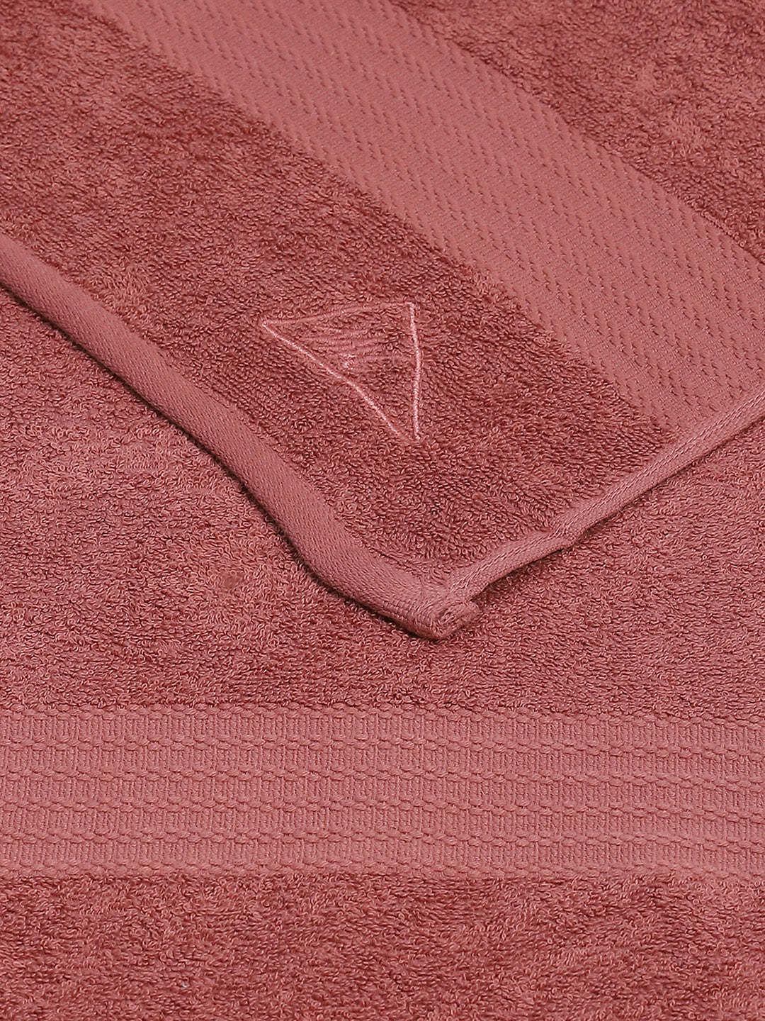 Mauve Cotton Solid 400 GSM Car Towel (Jazz)