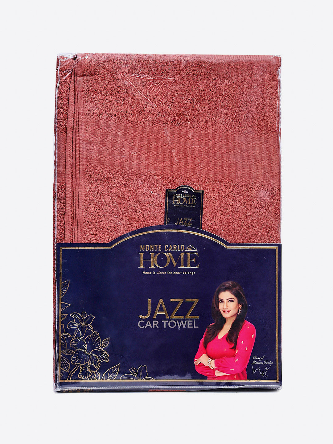 Mauve Cotton Solid 400 GSM Car Towel (Jazz)