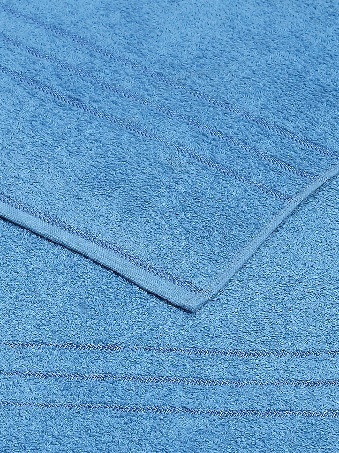 Sky Blue Cotton Solid 350 GSM Car Towel (Soho)