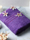 Purple Cotton Solid 350 GSM Car Towel (Soho)