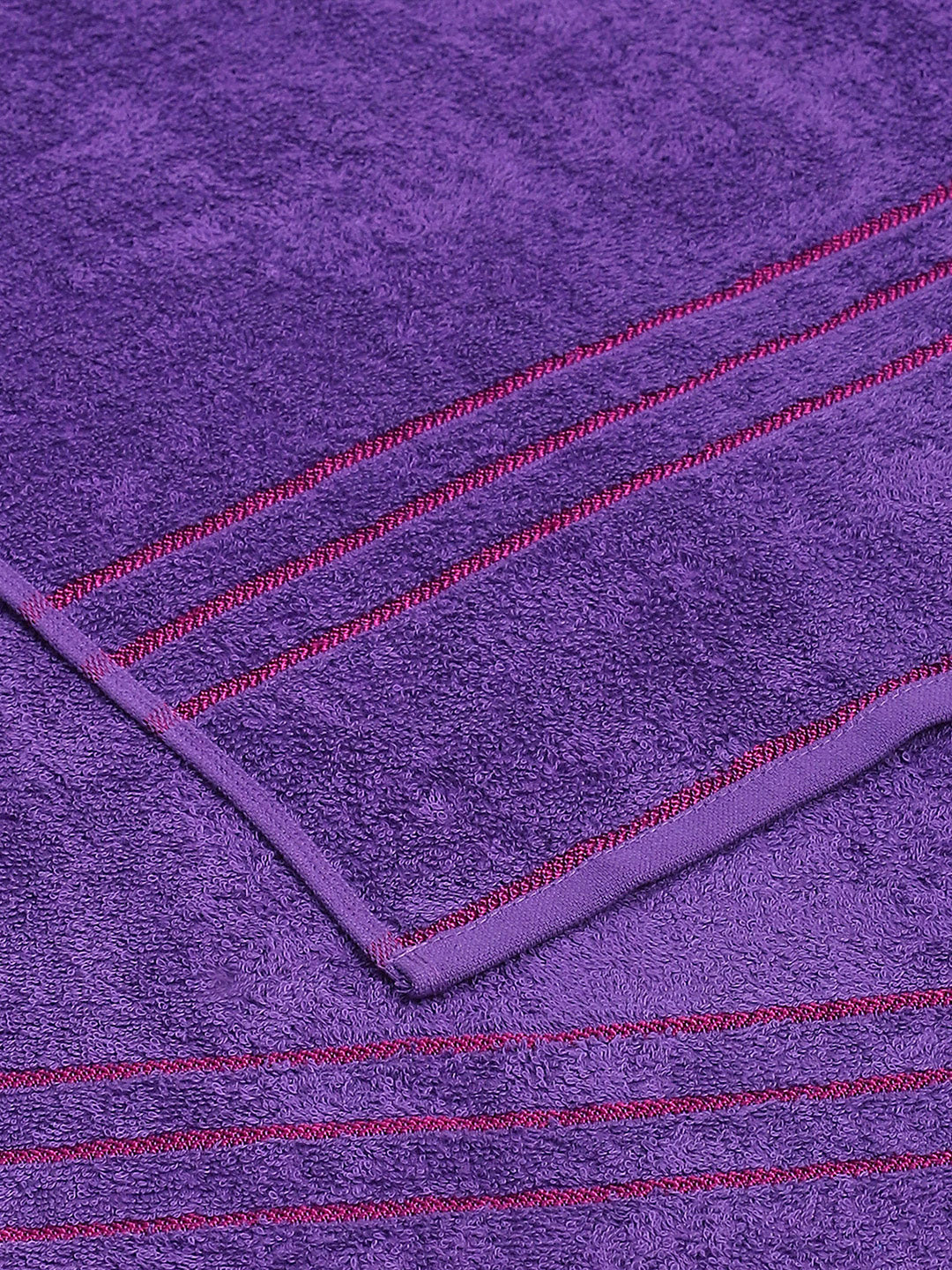 Purple Cotton Solid 350 GSM Car Towel (Soho)