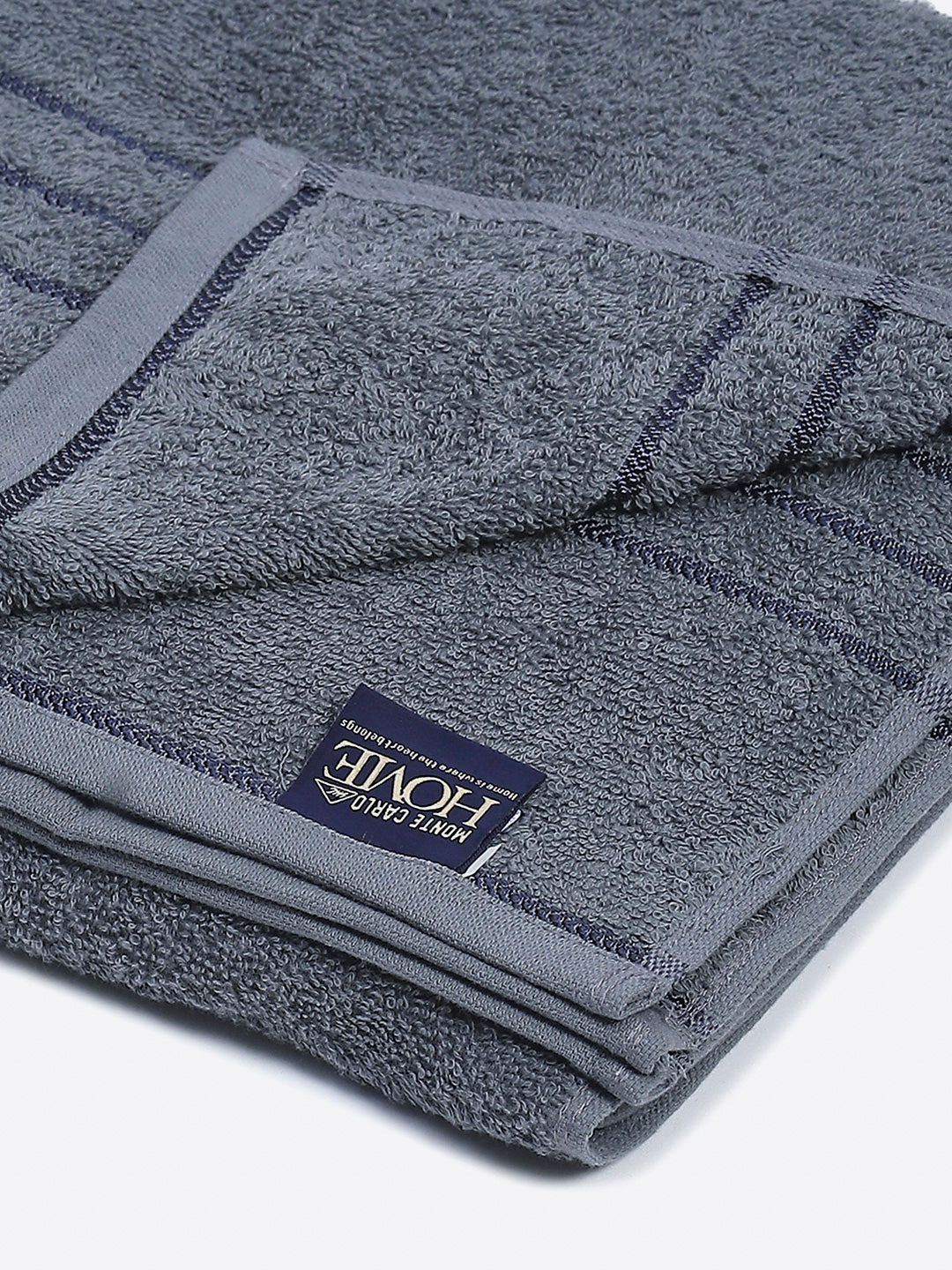 Grey Cotton Solid 350 GSM Car Towel (Soho)