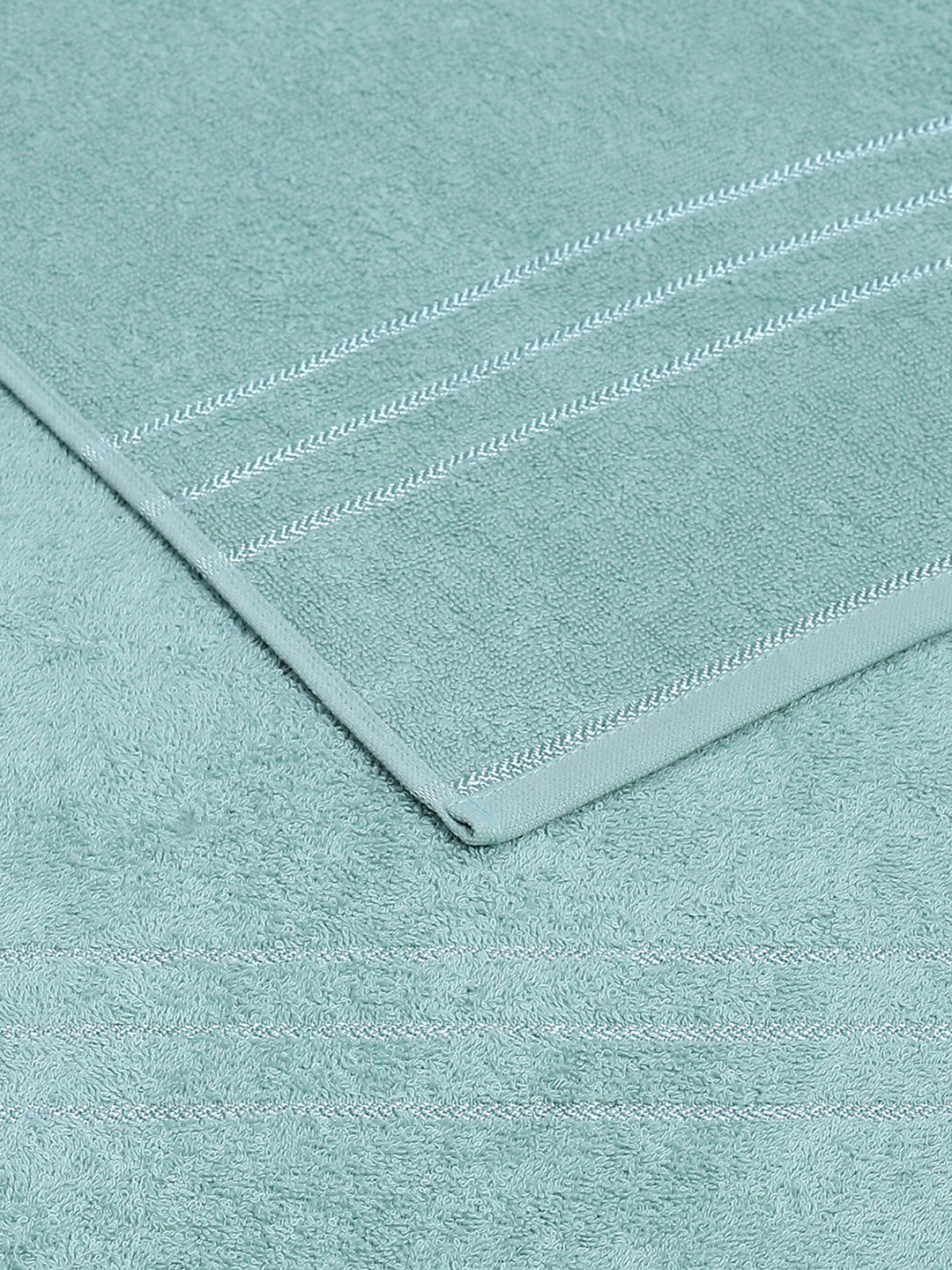 Sea Green Cotton Solid 350 GSM Car Towel (Soho)