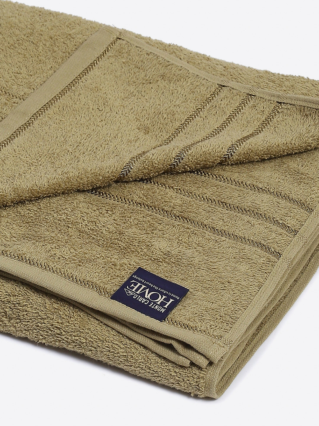 Olive Cotton Solid 350 GSM Car Towel (Soho)
