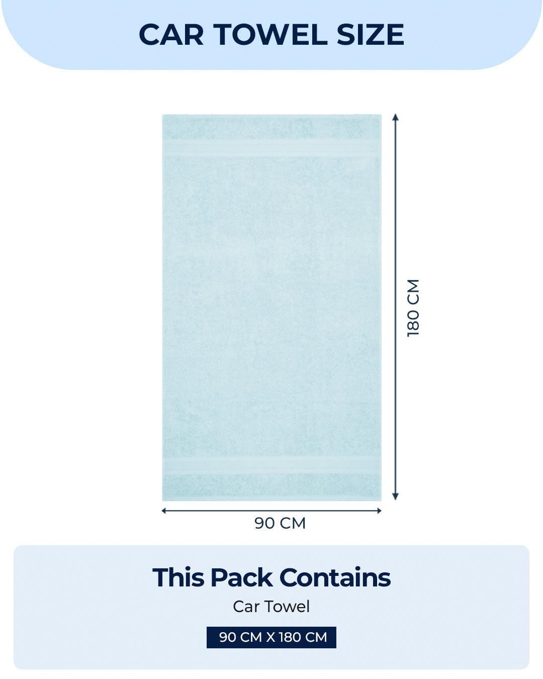 Grey Cotton Solid 350 GSM Car Towel (Soho)