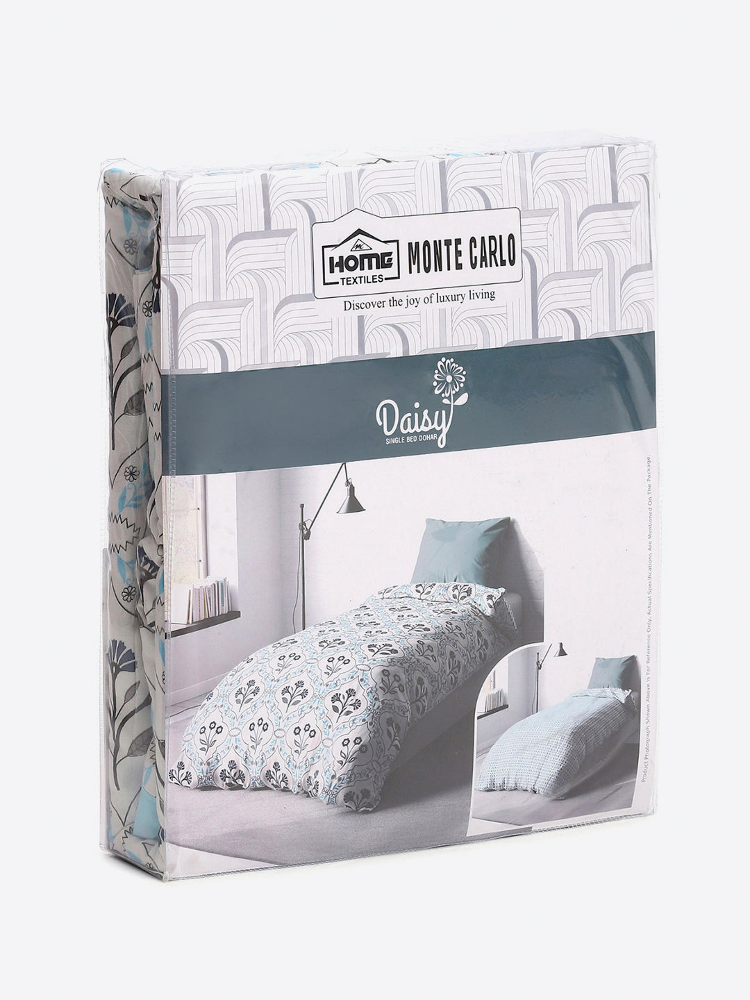 Floral Print Single Bed 150 GSM Dohar for Mild Winter - (Daisy)