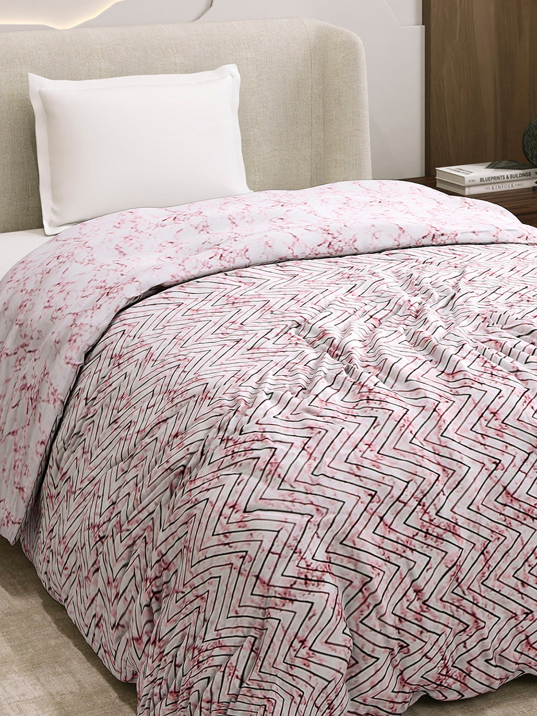 Printed Single Bed 1 Ply Dohar for Mild Winter - (Daisy)