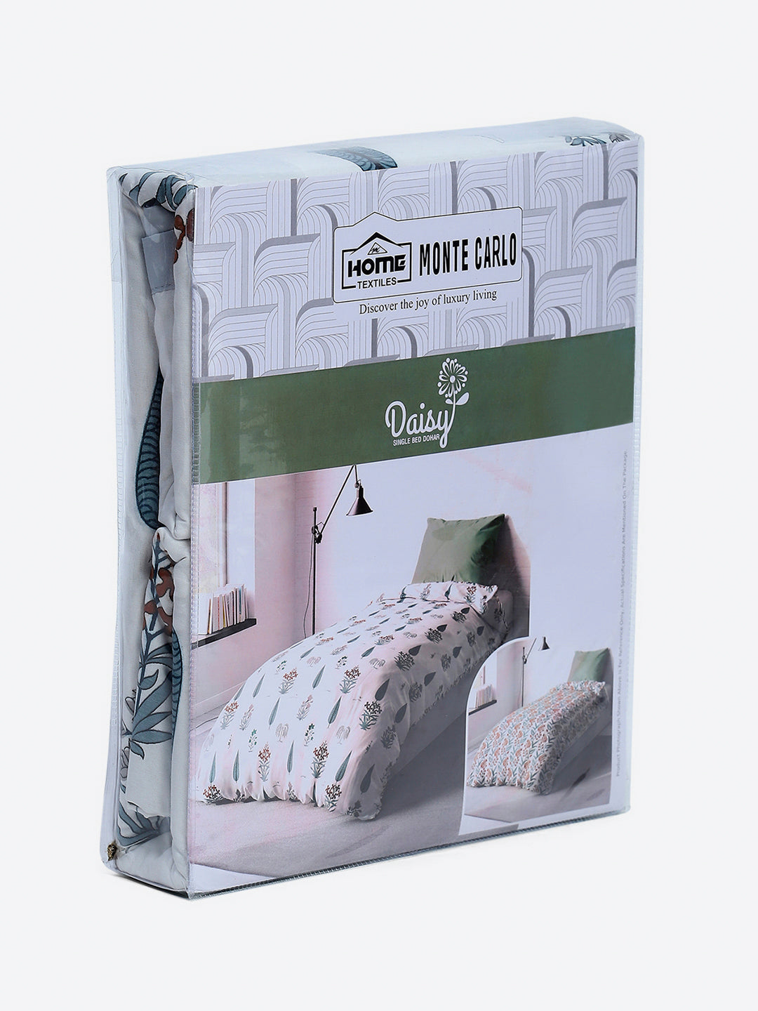 Printed Single Bed 1 Ply Dohar for Mild Winter - (Daisy)