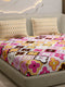 144 TC Cotton Double Bed 1 Fitted Bedsheet with 2 Pillow Cover (Solstice)