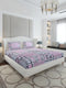 130 GSM Polyester King Size 1 Bedsheet with 2 Pillow Covers (Stanley Gold)