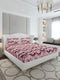 130 GSM Polyester King Size 1 Bedsheet with 2 Pillow Covers (Stanley Gold)