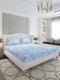130 GSM Polyester King Size 1 Bedsheet with 2 Pillow Covers (Stanley Gold)