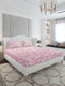 130 GSM Polyester King Size 1 Bedsheet with 2 Pillow Covers (Stanley Gold)