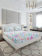 130 GSM Polyester King Size 1 Bedsheet with 2 Pillow Covers (Stanley Gold)