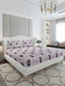 130 GSM Polyester King Size 1 Bedsheet with 2 Pillow Covers (Stanley Gold)
