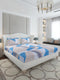 130 GSM Polyester King Size 1 Bedsheet with 2 Pillow Covers (Stanley Gold)