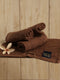 Brown Cotton Solid 600 GSM Face Towel (Pack of 4)