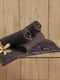 Dark Grey Cotton Solid 600 GSM Face Towel (Pack of 4)