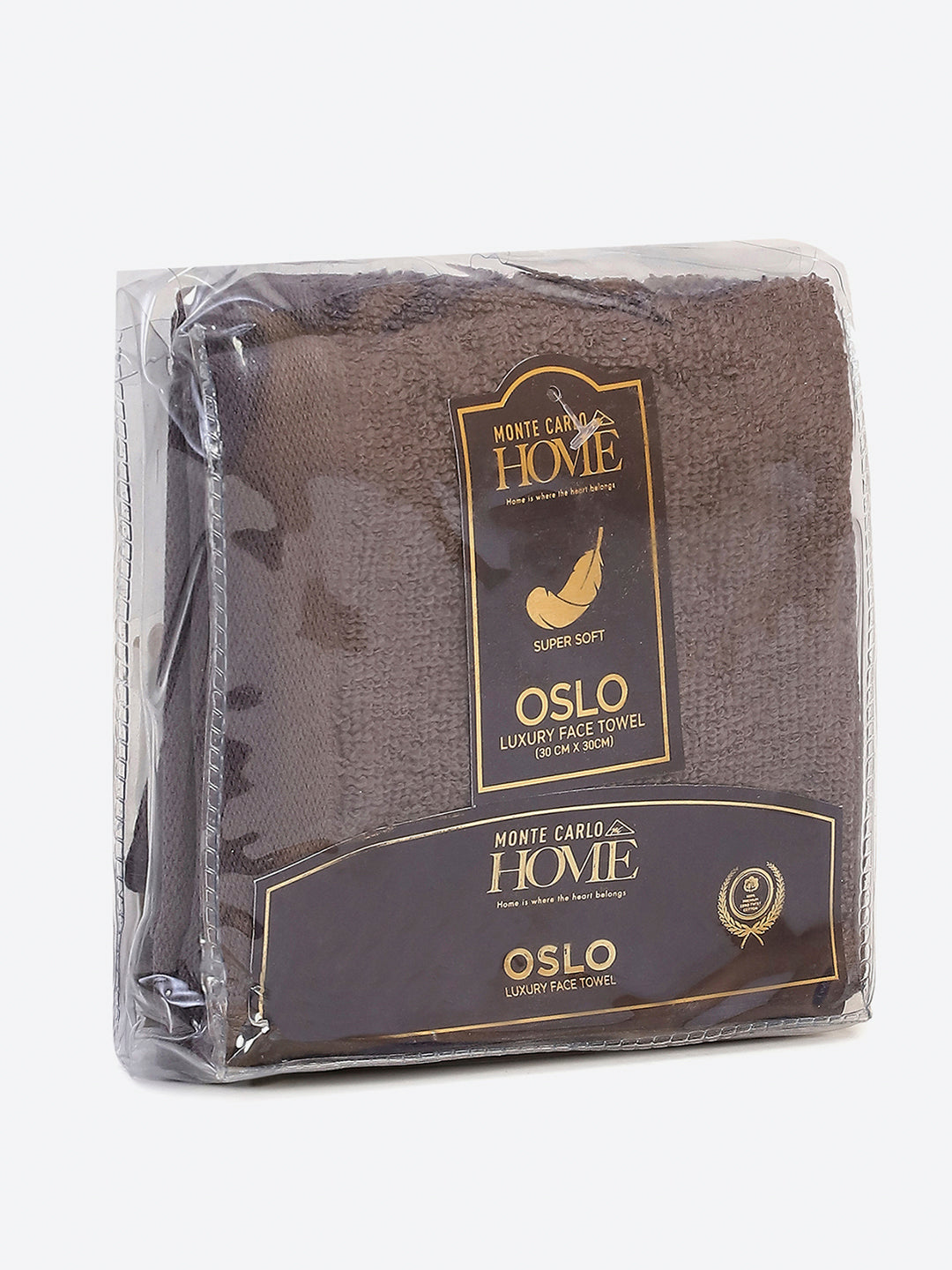 Dark Grey Cotton Solid 600 GSM Face Towel (Pack of 4)