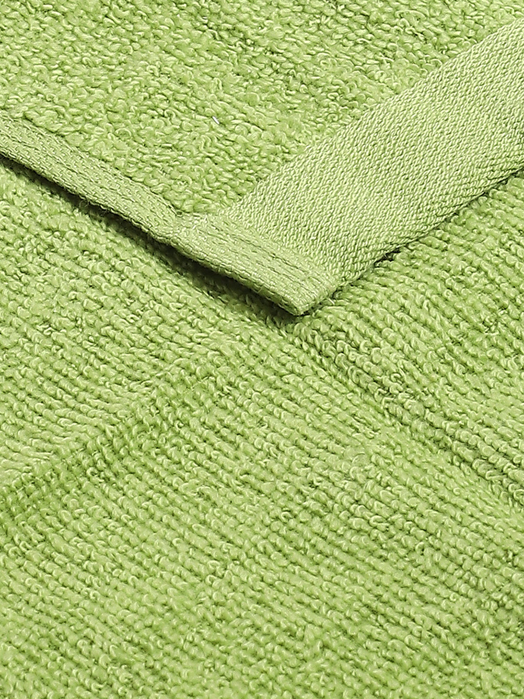 Light Green Cotton Solid 600 GSM Face Towel (Pack of 4)