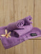 Purple Cotton Solid 600 GSM Face Towel (Pack of 4)