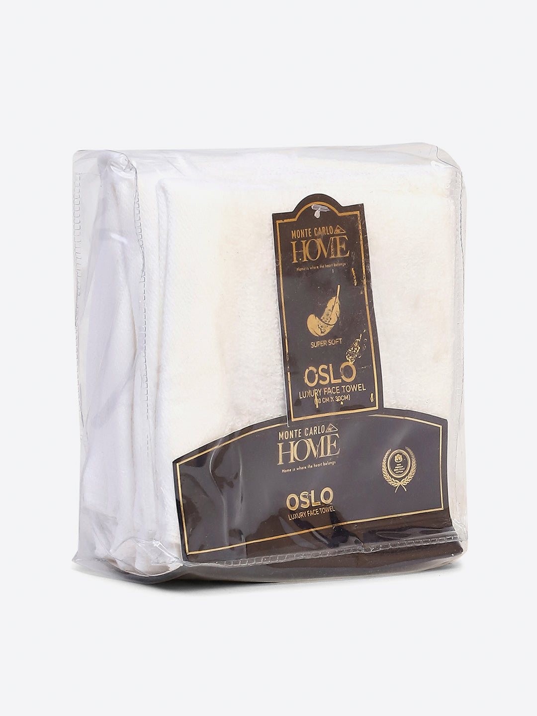 White Cotton Solid 600 GSM Face Towel (Pack of 4)