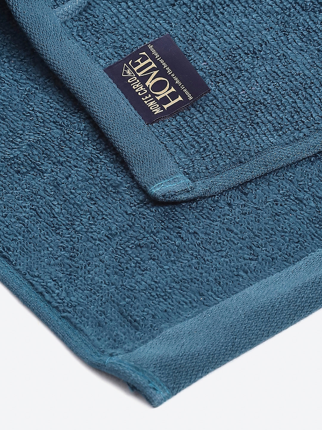 Teal Blue Cotton Solid 600 GSM Face Towel (Pack of 4)