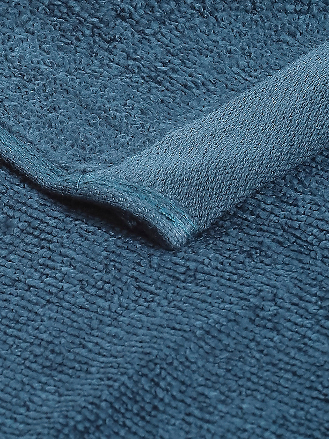 Teal Blue Cotton Solid 600 GSM Face Towel (Pack of 4)