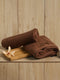 Dark Brown Cotton Solid 350 GSM Hand Towel (Pack of 2)