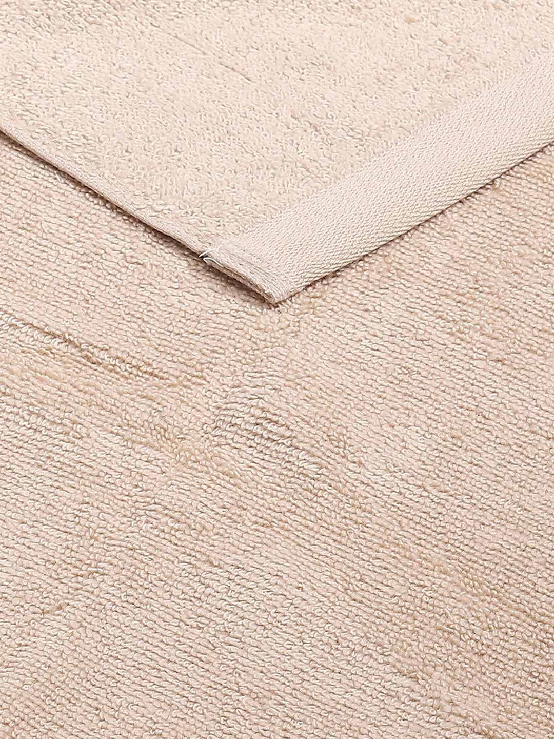 Beige Cotton Solid 350 GSM Hand Towel (Pack of 2)