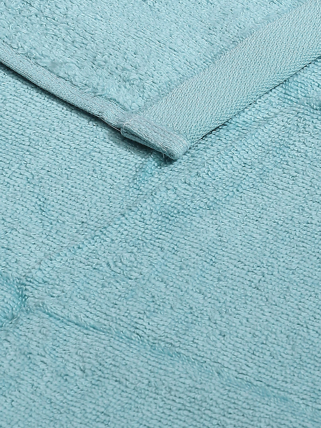 Aqua Blue Cotton Solid 350 GSM Hand Towel (Pack of 2)