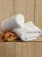 White Cotton Solid 350 GSM Hand Towel (Pack of 2)