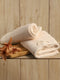 Cream Cotton Solid 350 GSM Hand Towel (Pack of 2)