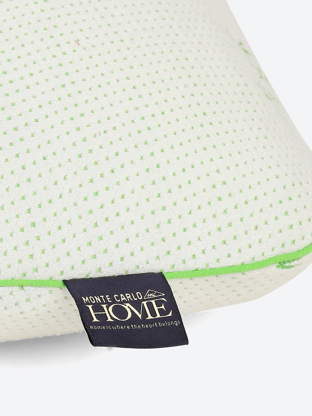 Light Green Printed Bamboo with Memory Foam Pillow
