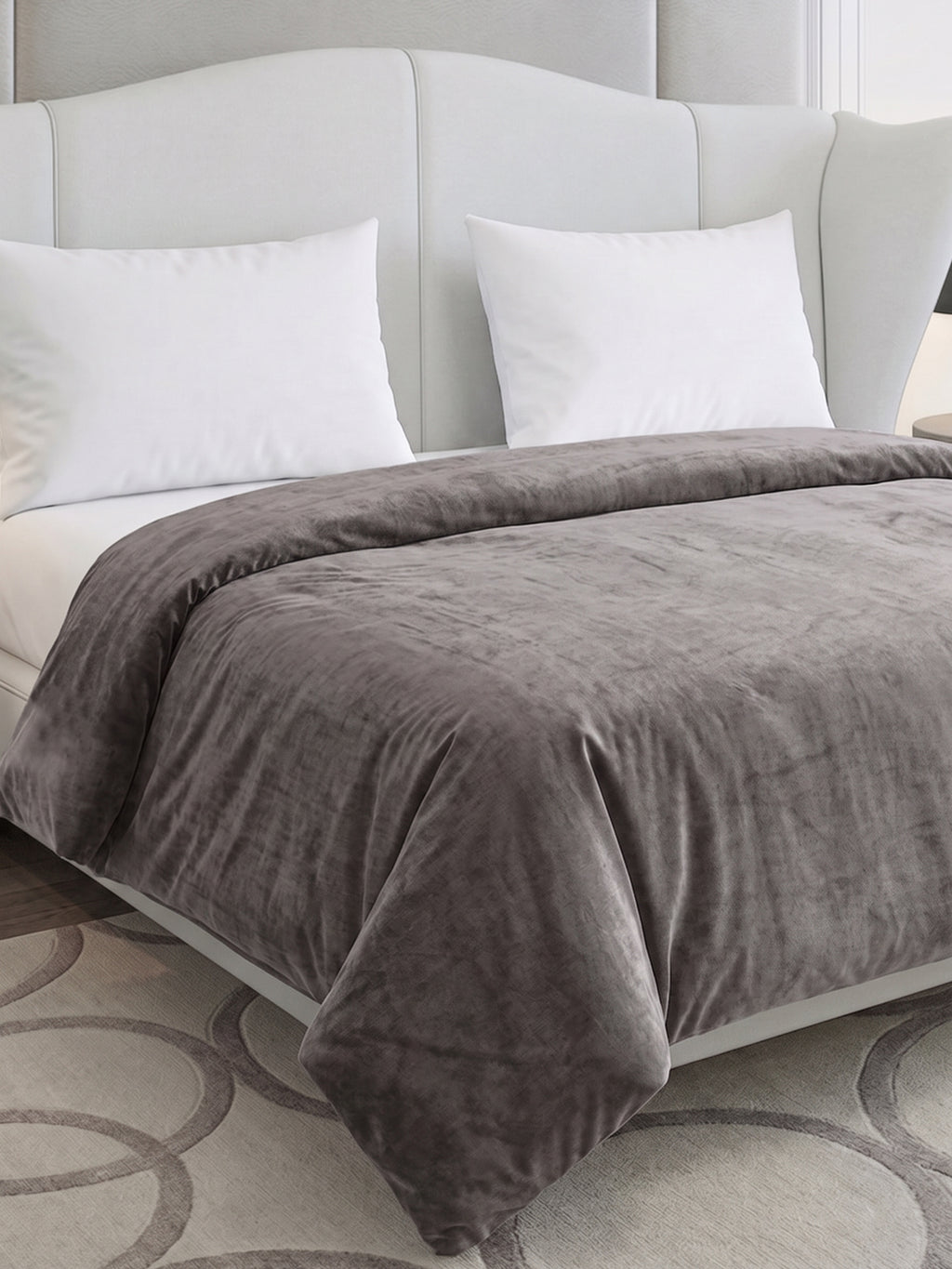Double Bed 2 Ply 420 GSM Blanket for Winter (Comfort Layer), Weight 2.2 kg