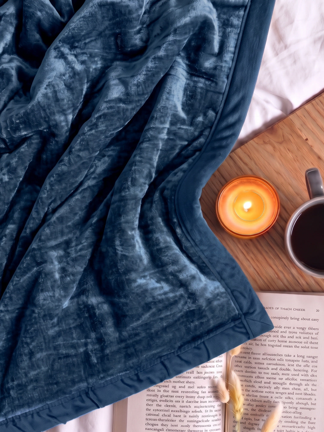 Double Bed 2 Ply 420 GSM Blanket for Winter (Comfort Layer), Weight 2.2 kg