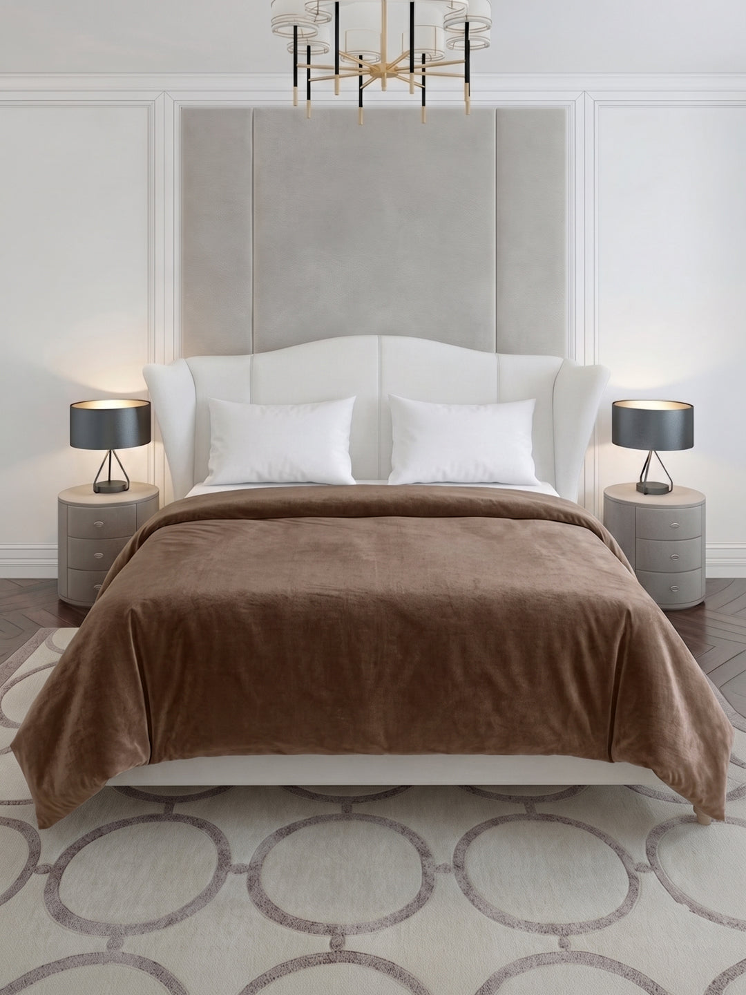 Double Bed 2 Ply 420 GSM Blanket for Winter (Comfort Layer), Weight 2.2 kg